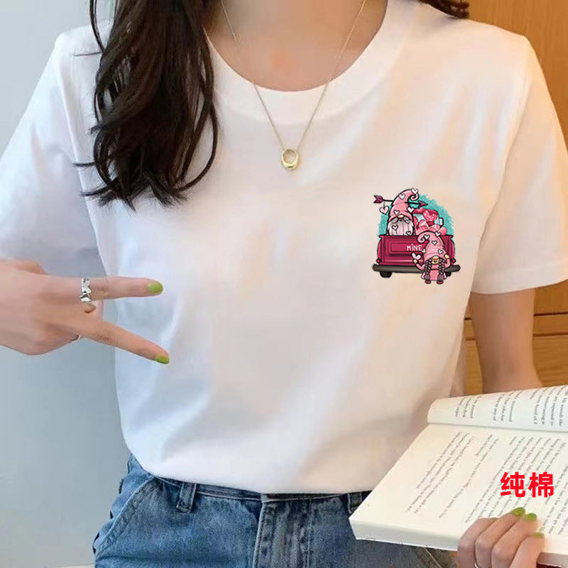 Women’s Pure Cotton Loose-Fit Crew Neck T-Shirt