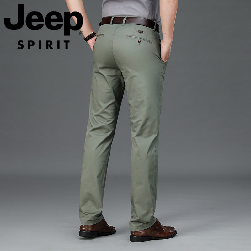 Men’s Lightweight Cotton Casual Business Pants