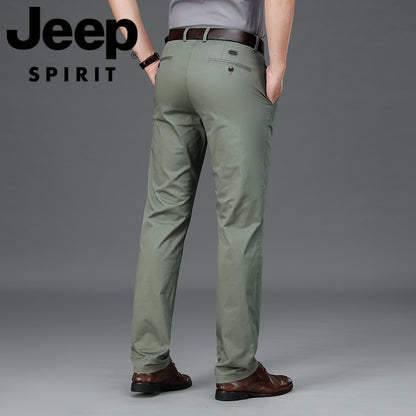 Men’s Lightweight Cotton Casual Business Pants