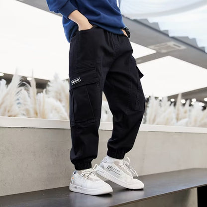 Boys’ Cargo Pants Casual Trousers