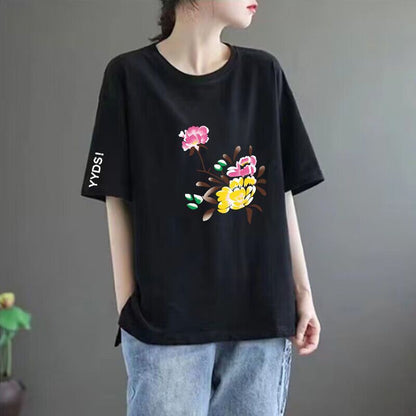 Women’s Printed Loose-Fit Short Sleeve T-Shirt