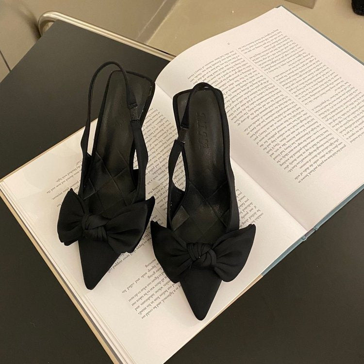 Women’s Pointed-Toe Bow Stiletto Sandals