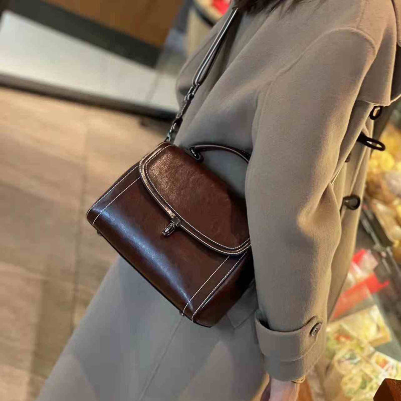 Women’s Genuine Cowhide Shoulder Handbag