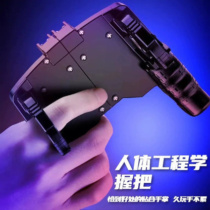 Cross-border K21 mobile game controller Peacekeeper Elite six-finger linkage PUBG pressure gun auxiliary grip buttons
