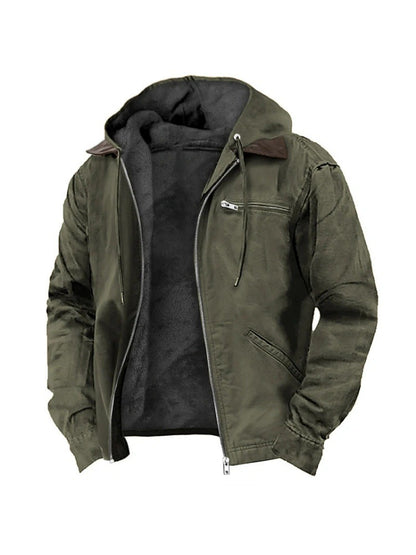 Men’s Fleece-Lined Hooded Pilot Jacket