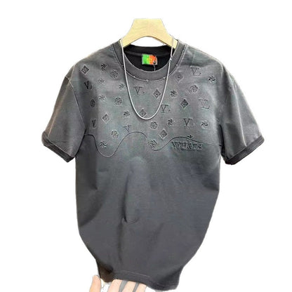 Men’s Premium Embroidered Short-Sleeve T-Shirt