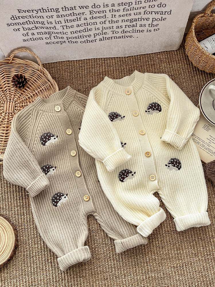 Baby Korean Style Knitted Romper Jumpsuit