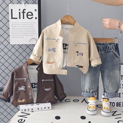 Boys’ Long Sleeve 3-Piece Outfit Set