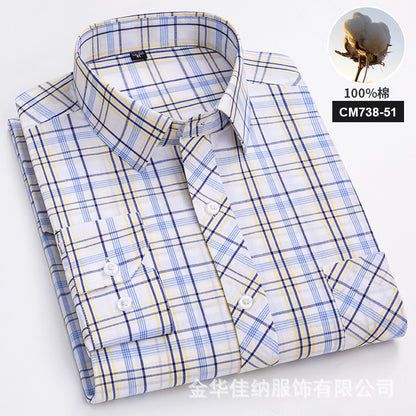 Men’s Cotton Check Casual Shirt