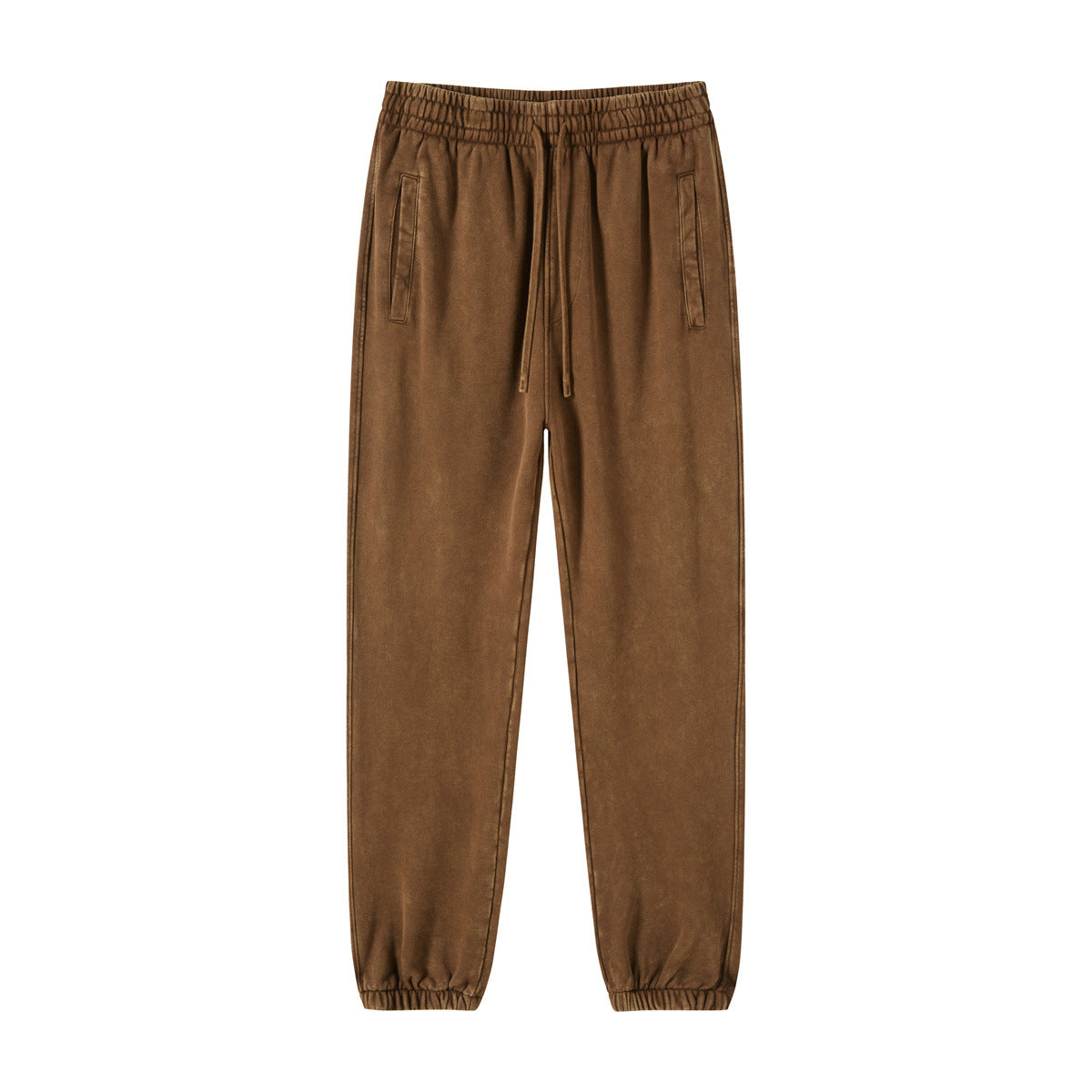 Men’s Retro Washed Batik Distressed Sweatpants