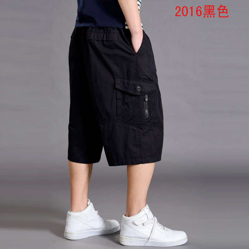 Men’s Loose-Fit 7/8 Cropped Cargo Pants