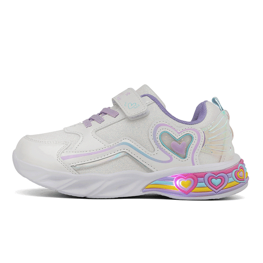 Girls’ Light-Up Breathable Sports Shoes