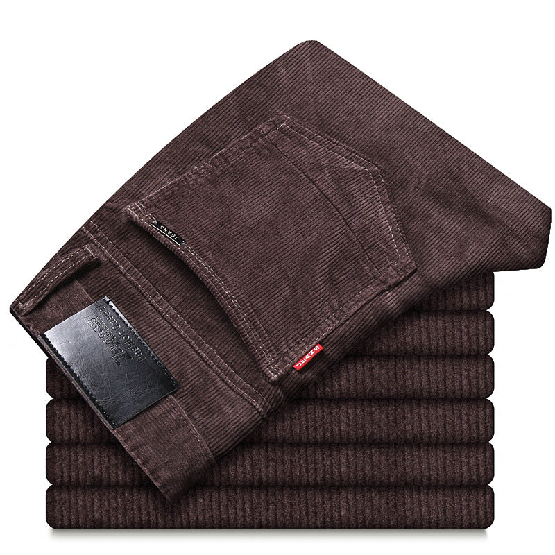 Men’s Loose Straight Corduroy Pants