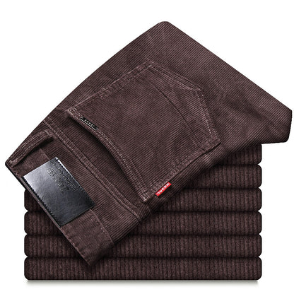 Men’s Loose Straight Corduroy Pants