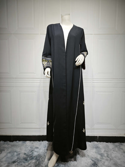 Women’s Embroidered Patchwork Cardigan Dress