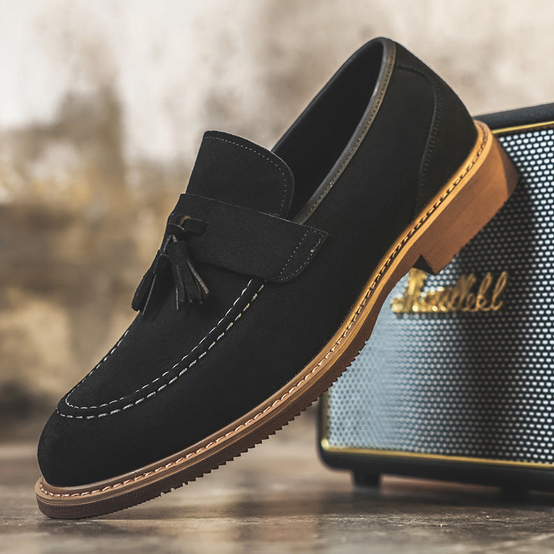 Men’s Suede Tassel Slip-On Loafers