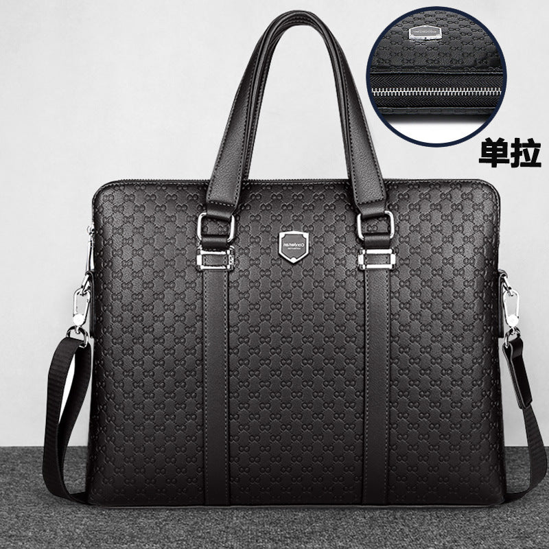 Men’s Double Zipper Business Briefcase