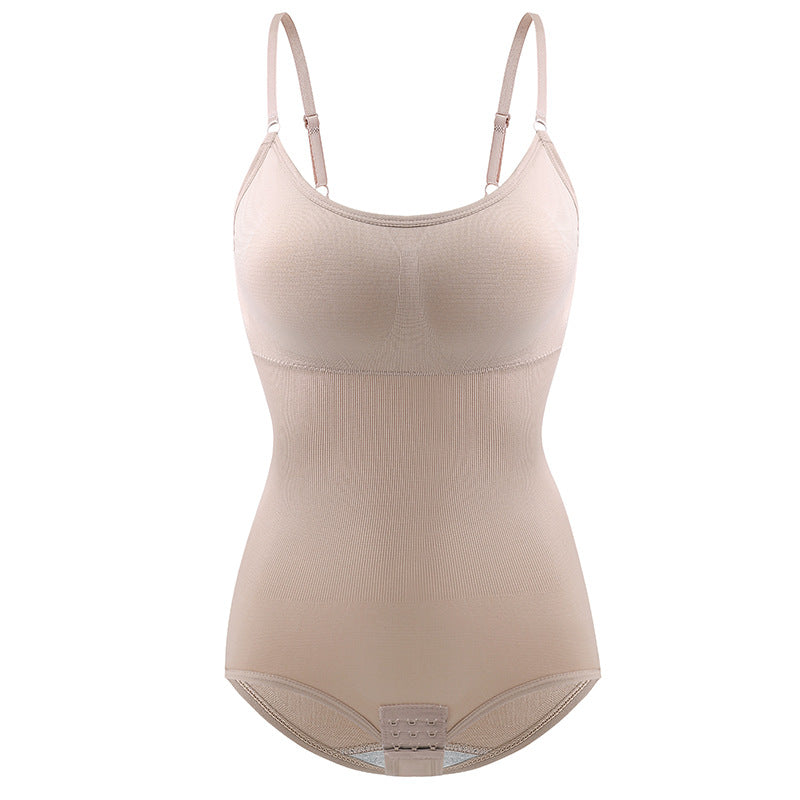 [With chest pads] Upgraded version of body shaping, one-piece abdominal lift, buttock lift, corset, tight suspender shaping slimming body suit