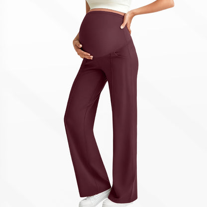 Women’s High-Waist Maternity Wide-Leg Pants
