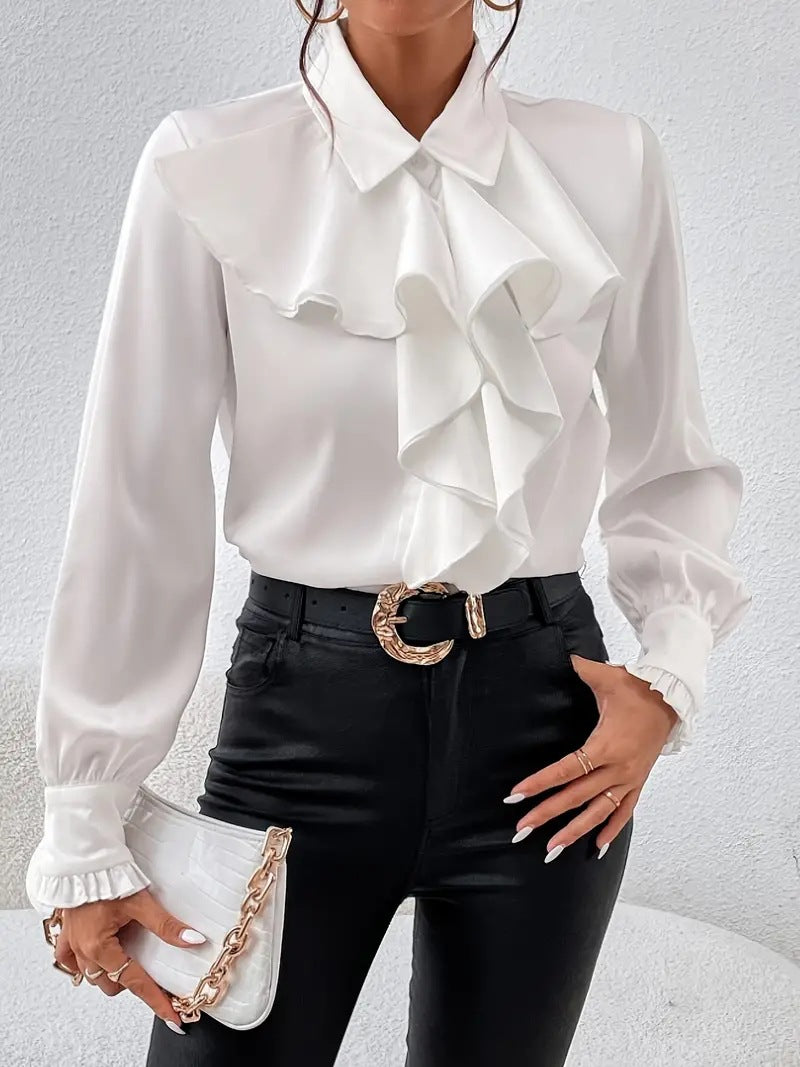 Women’s Ruffle Detail Fashion Shirt