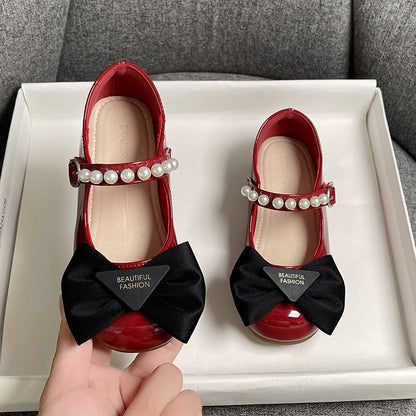 Girls’ Bow Pearl Princess Shoes
