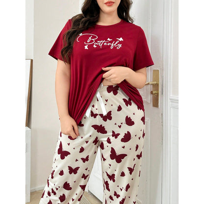 Women’s Plus Size Casual Loungewear Set