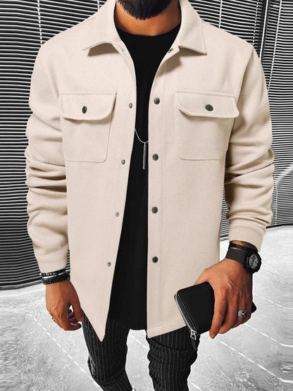 Men’s Corduroy Cargo Lapel Jacket