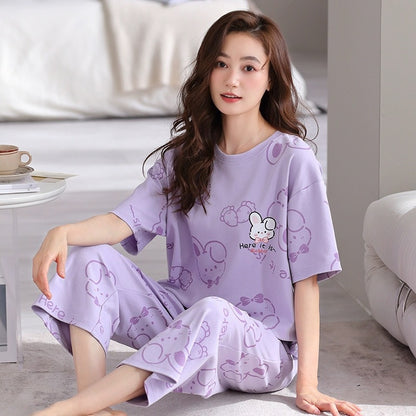 Women’s Plus Size Artistic Style Pajama Set