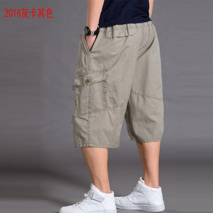 Men’s Loose-Fit 7/8 Cropped Cargo Pants