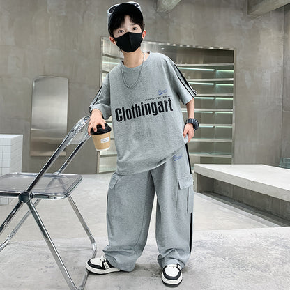 Boys’ Short Sleeve Sportswear Summer Set