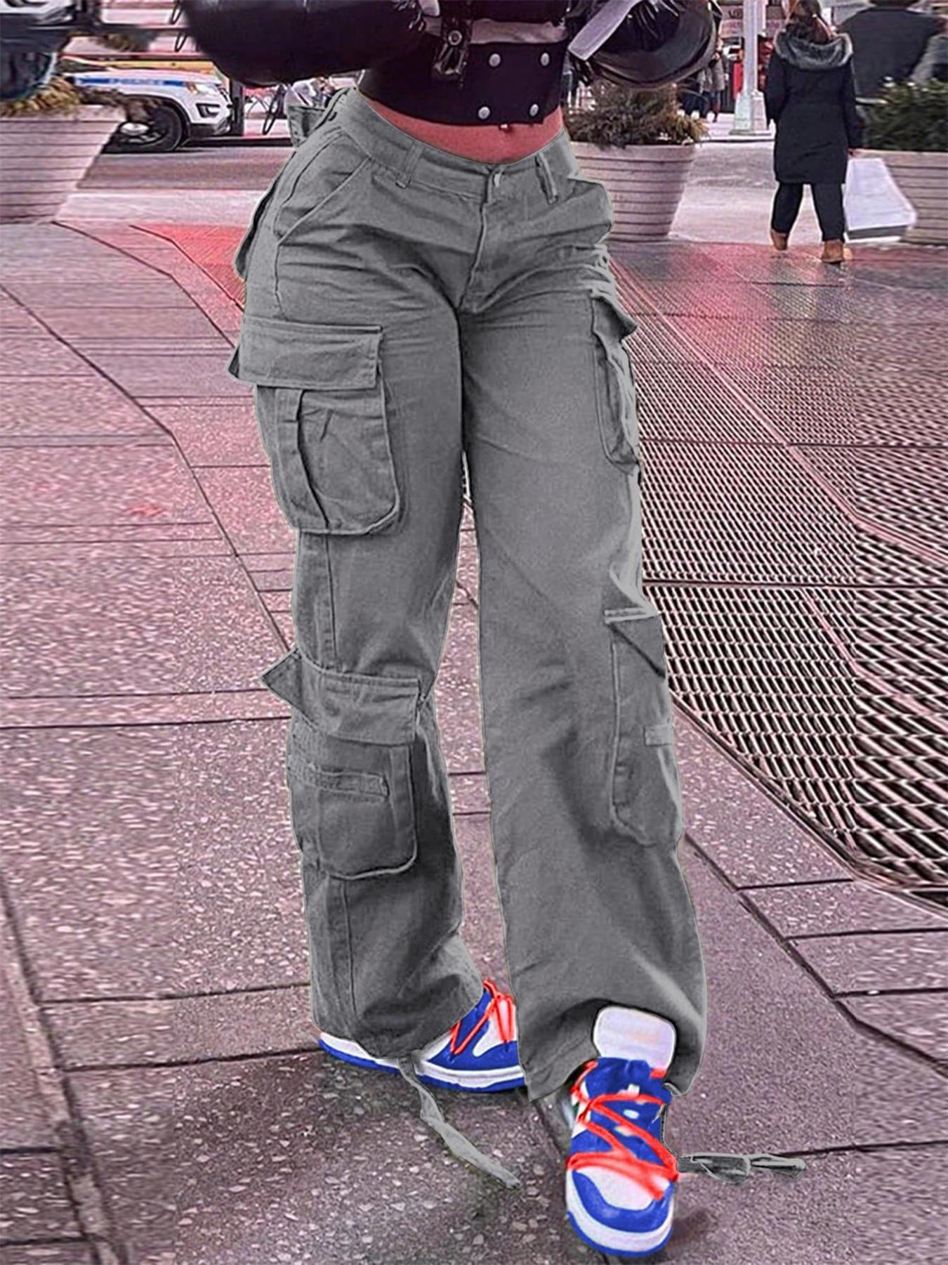 Women’s Retro Multi-Pocket Cargo Pants