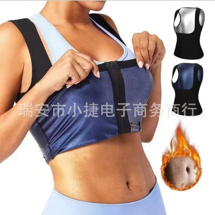 Cross-border shaping belly coat men's fitness sweat short sleeve sports running sweat shirt beer belly round neck short sleeve wholesale