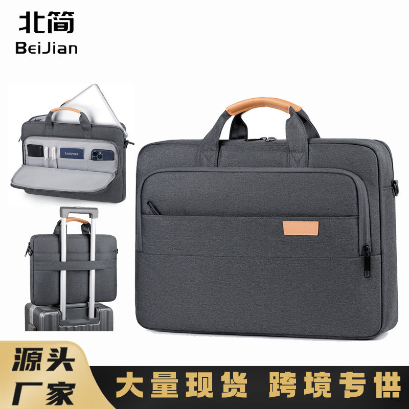Large-Capacity 14–17 Inch Padded Laptop Crossbody Bag