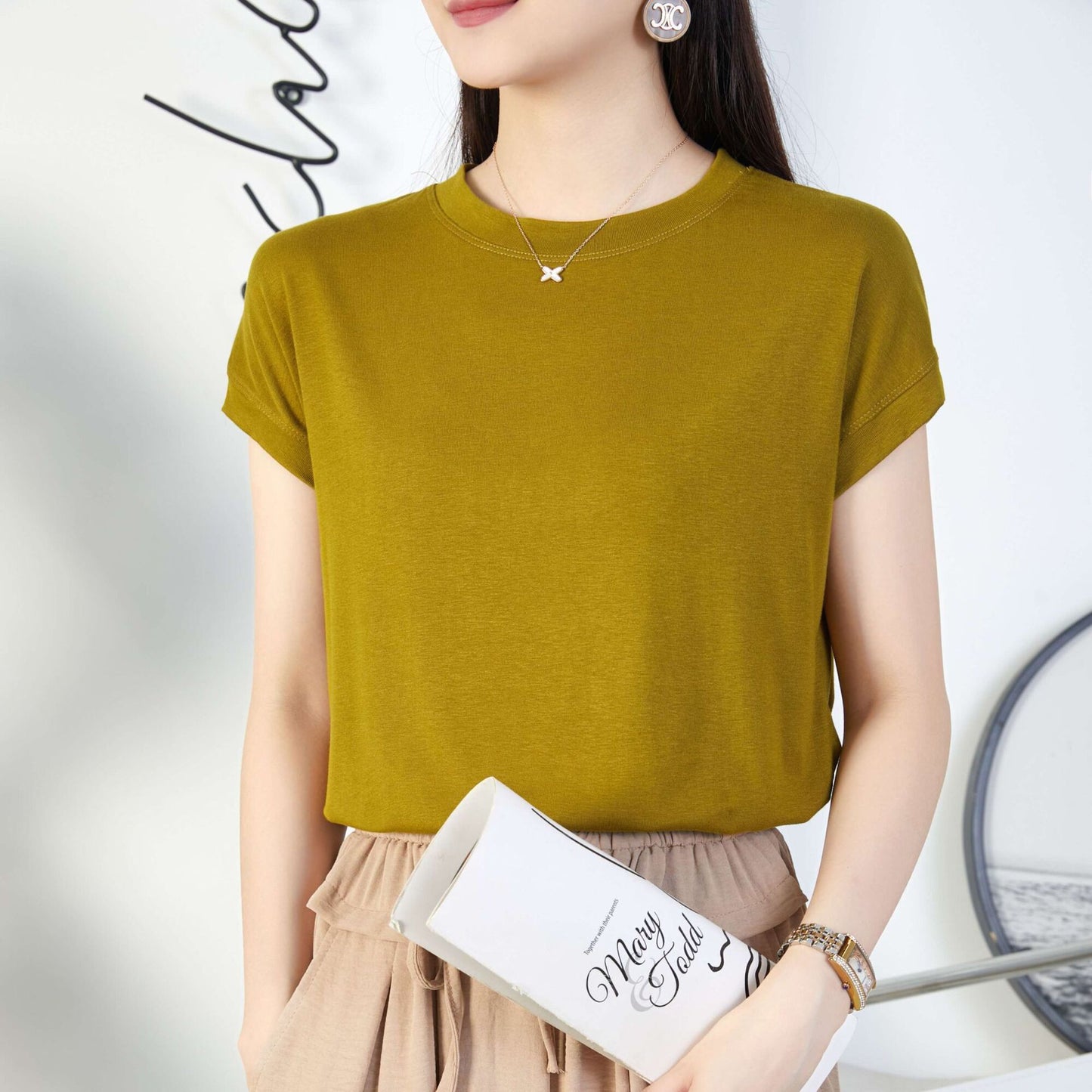 Women’s Bat Sleeve Casual T-Shirt