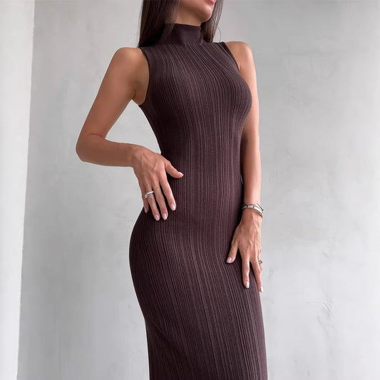 Women’s Sleeveless Knit Bodycon Midi Dress