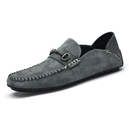 Men’s Genuine Leather Casual Slip-On Loafers