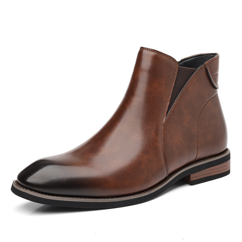 Men’s Fleece-Lined Chelsea Ankle Boots