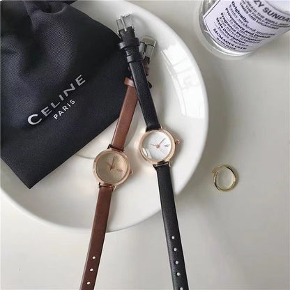 Women’s Retro Small Dial Fashion Leather Watch