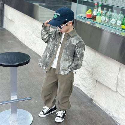 Boys’ Tie-Dye Shirt Outfit Set