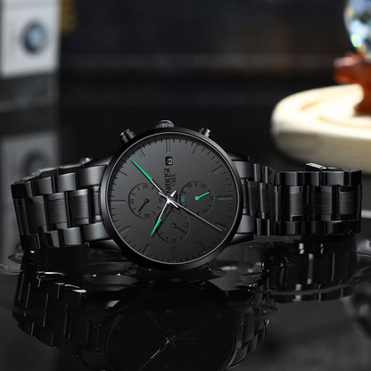 Nibosi Men’s Minimalist Waterproof Quartz Watch