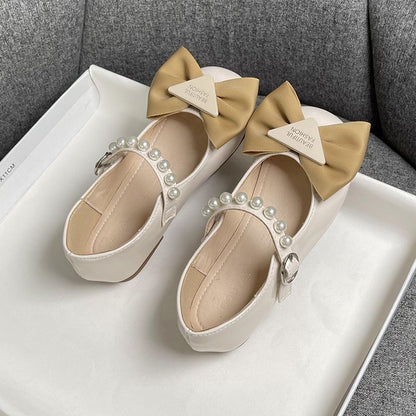 Girls’ Bow Pearl Princess Shoes