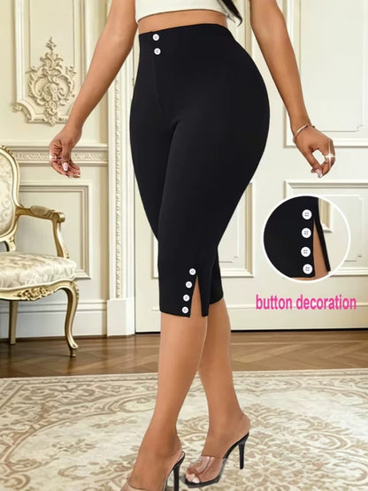Women’s Slim Fit Slit Cropped Pants