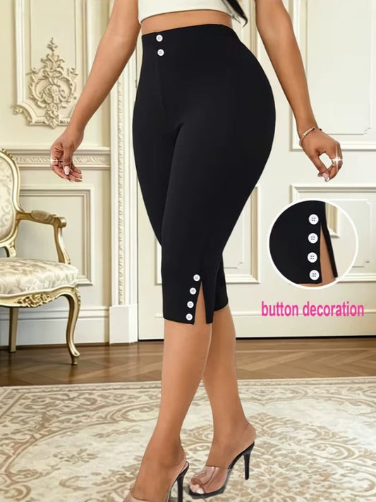 Women’s Slim Fit Slit Cropped Pants