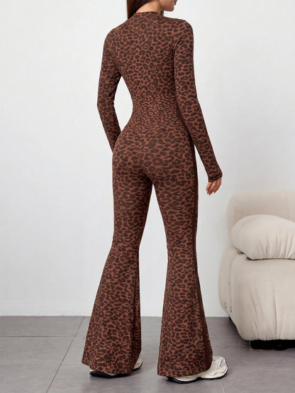 Women’s Zip-Up Long Sleeve Yoga Jumpsuit