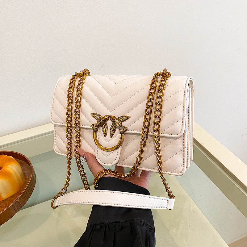 Women’s Diamond Quilted Chain Crossbody Bag