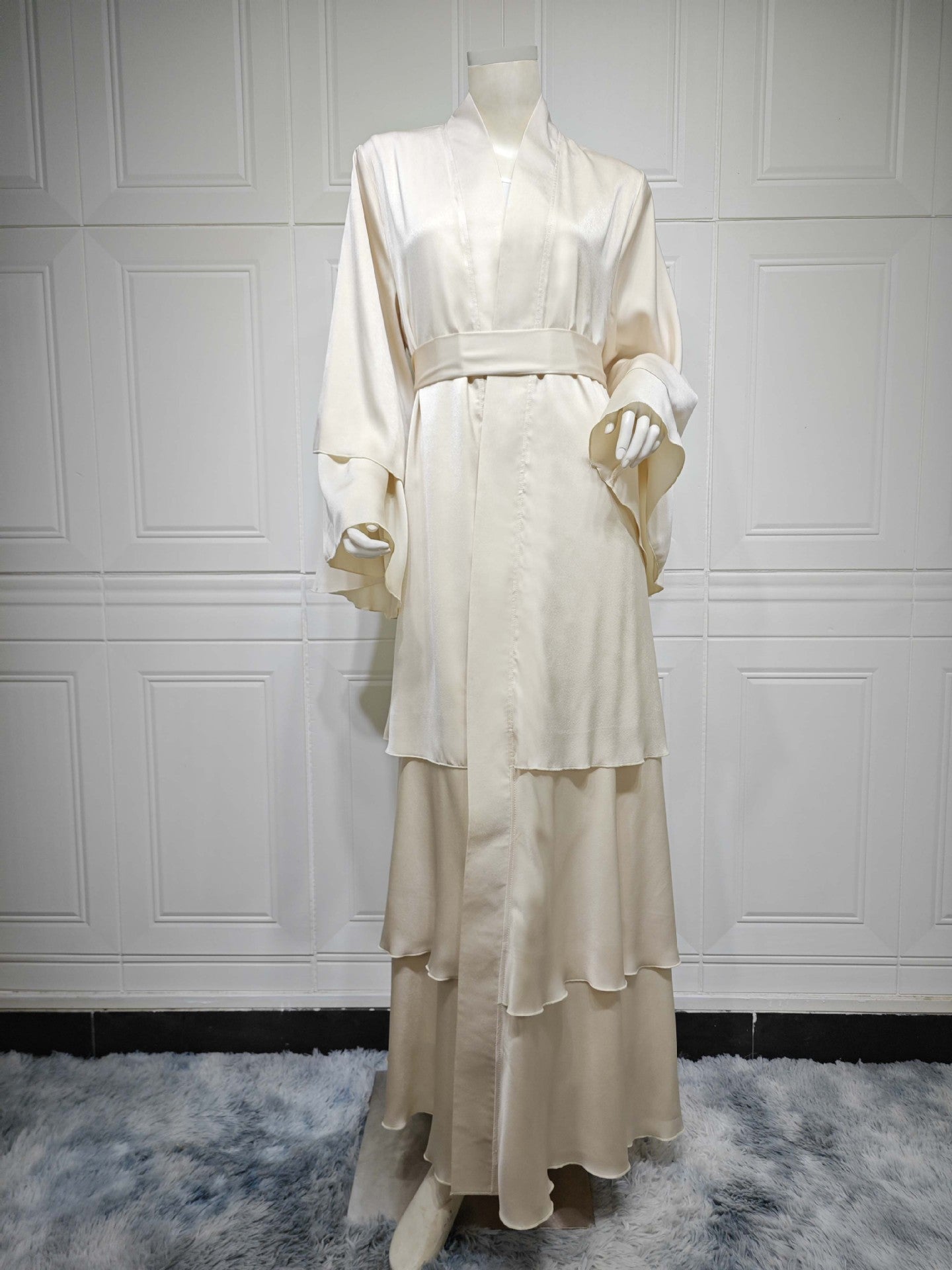 Women’s Solid Color Long Skirt Cardigan Set