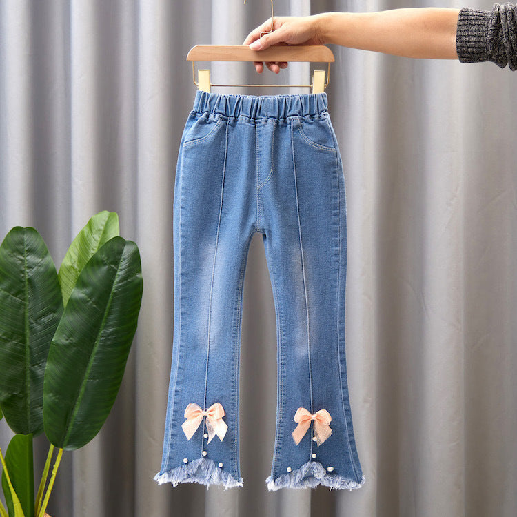 Girls’ Flared Denim Jeans