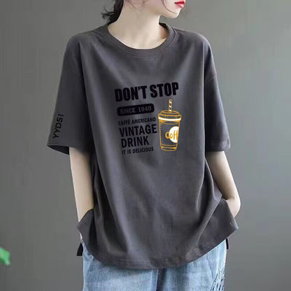 Women’s Printed Loose-Fit Short Sleeve T-Shirt