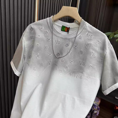 Men’s Premium Embroidered Short-Sleeve T-Shirt