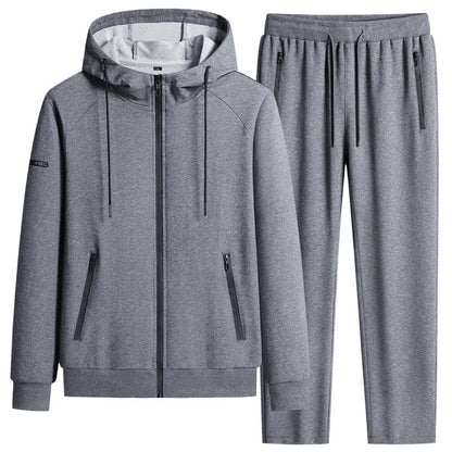 Men’s Stand Collar Cotton Sports Set